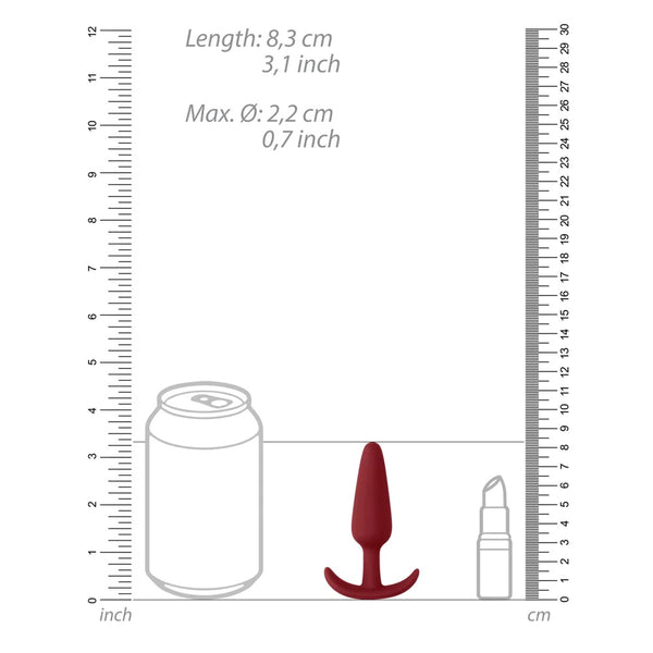 Beginners Slim Butt Plug - Red