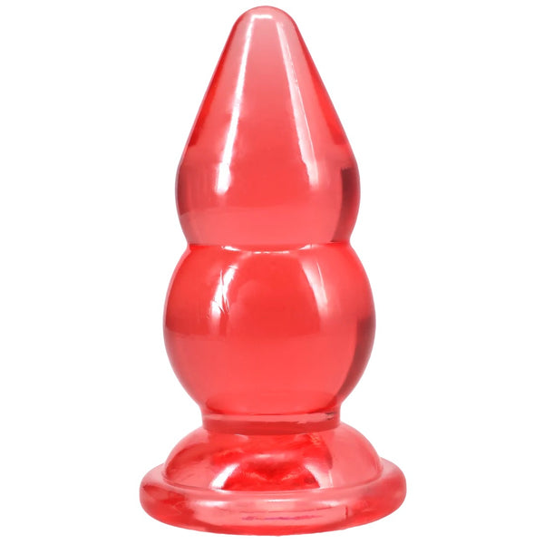 Crystal Jellies 6" Double Pop Plug - Pink