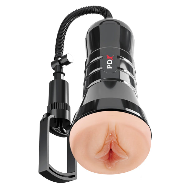 PDX Extreme Wet Pussies Super Sucker XXL Self-Lubricating Stroker - Light