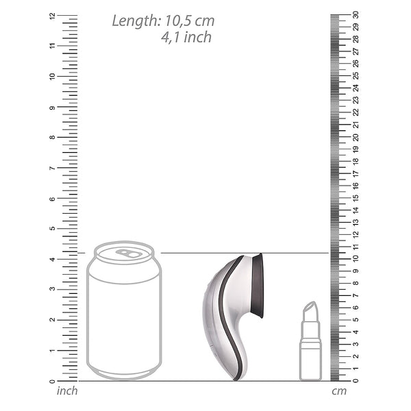 Twitch Innovation Hands-Free Suction & Vibration Clitoral Stimulator - Silver