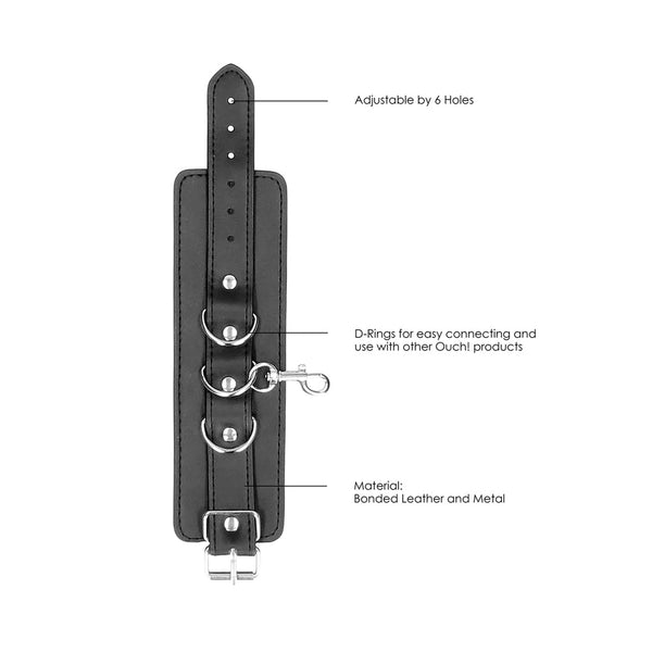 Ouch! Leather Hand & Leg Cuffs
