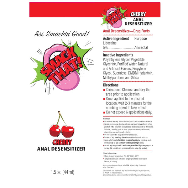 Smack That! Cherry Anal Desensitizer  - 1.5 oz.