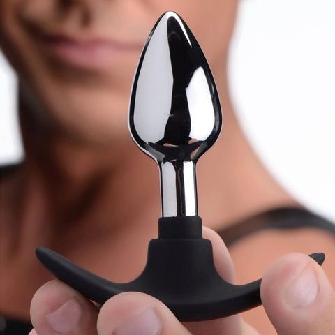 Dark Invader Metal and Silicone Anal Plug