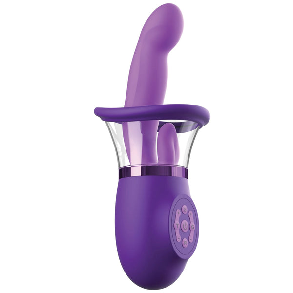 Fantasy For Her Rechargeable Ultimate Pleasure Pro Plus Sucking & Licking Come-Hither G-Spot Vibrator