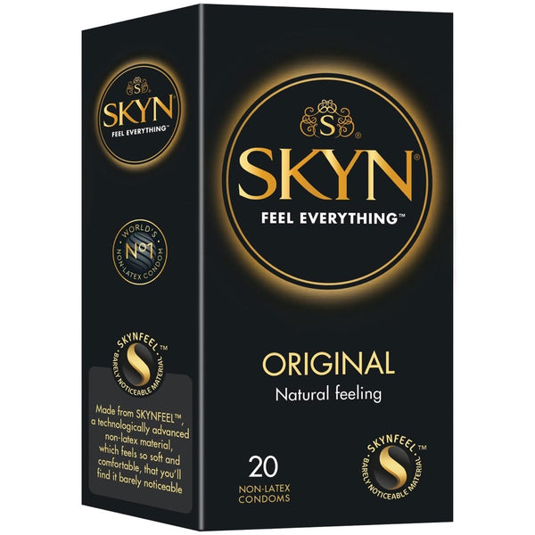 SKYN Original Natural Feeling Condoms - 20 Pack - Extreme Toyz Singapore - https://extremetoyz.com.sg - Sex Toys and Lingerie Online Store - Bondage Gear / Vibrators / Electrosex Toys / Wireless Remote Control Vibes / Sexy Lingerie and Role Play / BDSM / Dungeon Furnitures / Dildos and Strap Ons  / Anal and Prostate Massagers / Anal Douche and Cleaning Aide / Delay Sprays and Gels / Lubricants and more...