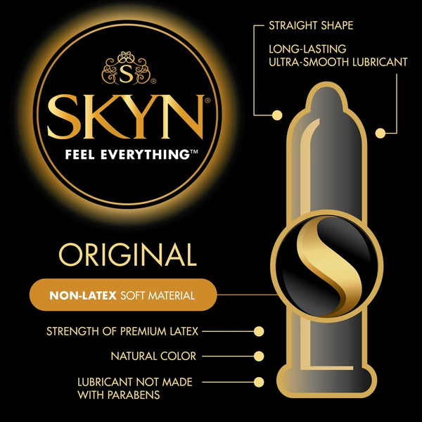 SKYN Original Natural Feeling Condoms - 20 Pack - Extreme Toyz Singapore - https://extremetoyz.com.sg - Sex Toys and Lingerie Online Store - Bondage Gear / Vibrators / Electrosex Toys / Wireless Remote Control Vibes / Sexy Lingerie and Role Play / BDSM / Dungeon Furnitures / Dildos and Strap Ons  / Anal and Prostate Massagers / Anal Douche and Cleaning Aide / Delay Sprays and Gels / Lubricants and more...