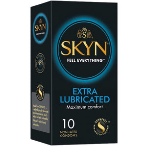 SKYN Extra Lubricated Condoms - 10 Pack - Extreme Toyz Singapore - https://extremetoyz.com.sg - Sex Toys and Lingerie Online Store - Bondage Gear / Vibrators / Electrosex Toys / Wireless Remote Control Vibes / Sexy Lingerie and Role Play / BDSM / Dungeon Furnitures / Dildos and Strap Ons  / Anal and Prostate Massagers / Anal Douche and Cleaning Aide / Delay Sprays and Gels / Lubricants and more...