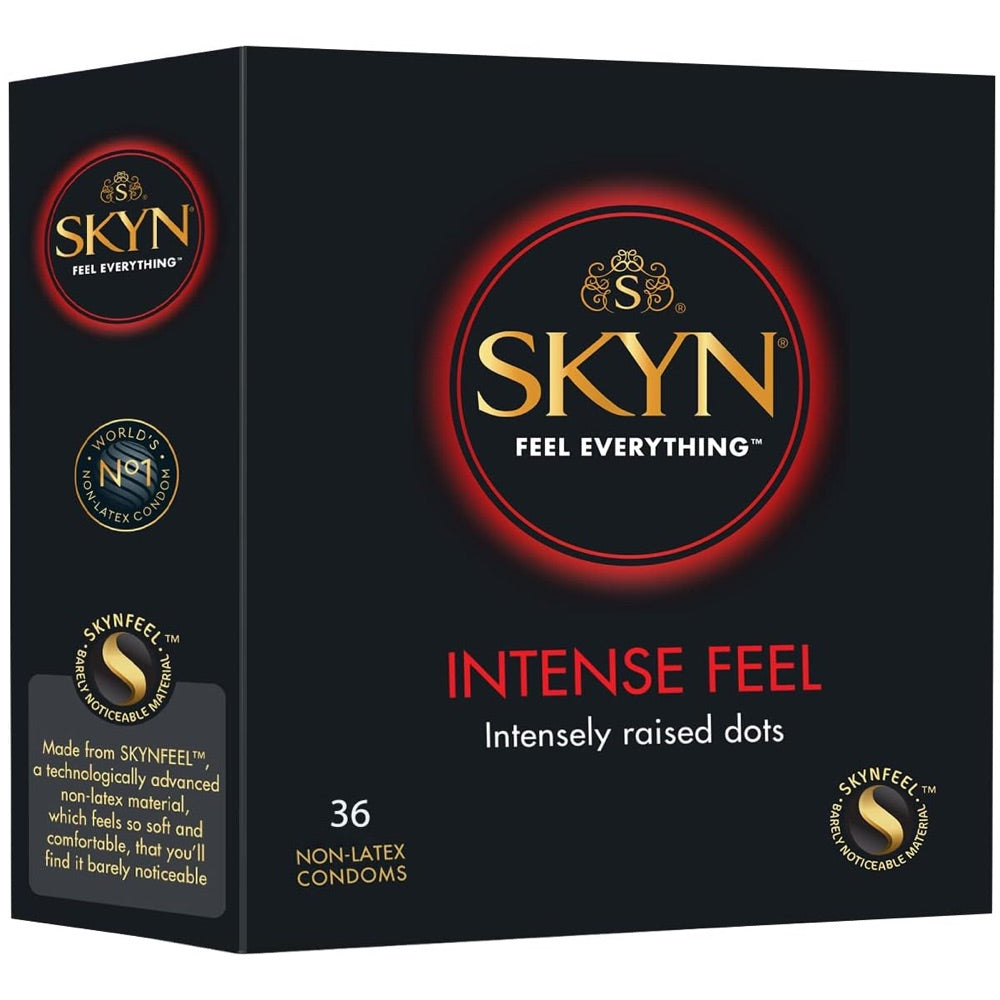 SKYN Intense Feel Condoms - 36 Pack - Extreme Toyz Singapore - https://extremetoyz.com.sg - Sex Toys and Lingerie Online Store - Bondage Gear / Vibrators / Electrosex Toys / Wireless Remote Control Vibes / Sexy Lingerie and Role Play / BDSM / Dungeon Furnitures / Dildos and Strap Ons  / Anal and Prostate Massagers / Anal Douche and Cleaning Aide / Delay Sprays and Gels / Lubricants and more...