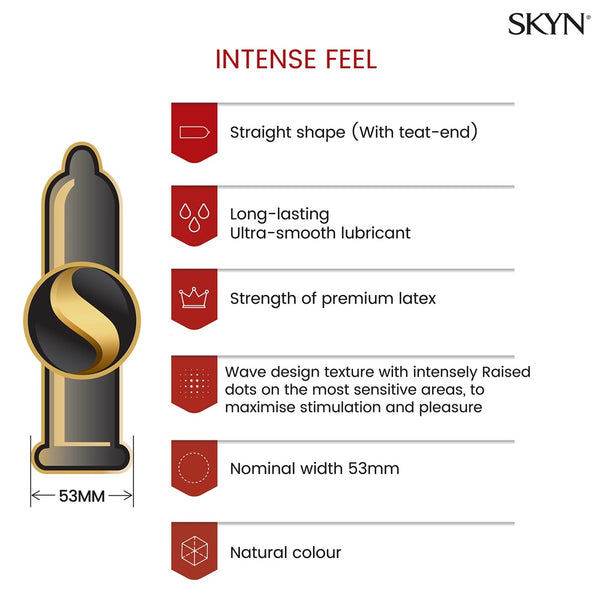 SKYN Intense Feel Condoms - 36 Pack - Extreme Toyz Singapore - https://extremetoyz.com.sg - Sex Toys and Lingerie Online Store - Bondage Gear / Vibrators / Electrosex Toys / Wireless Remote Control Vibes / Sexy Lingerie and Role Play / BDSM / Dungeon Furnitures / Dildos and Strap Ons  / Anal and Prostate Massagers / Anal Douche and Cleaning Aide / Delay Sprays and Gels / Lubricants and more...