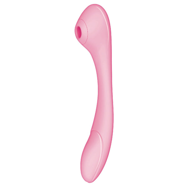 Blaze Bendable Rechargeable Clitoral Suction & G-Spot Massager - Pink