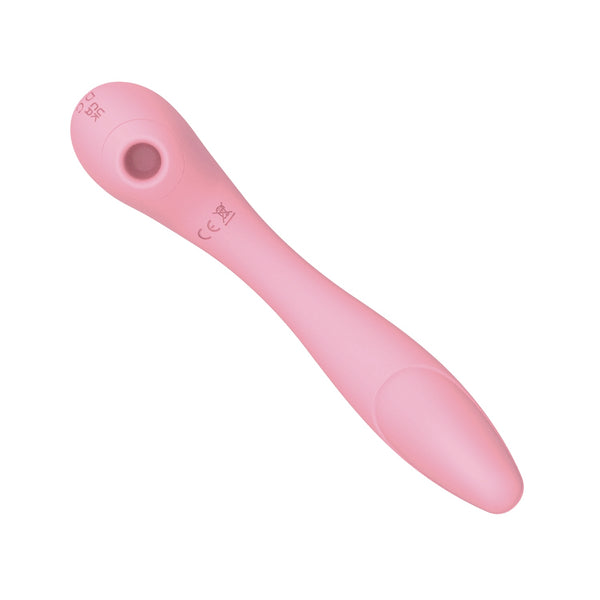 Blaze Bendable Rechargeable Clitoral Suction & G-Spot Massager - Pink