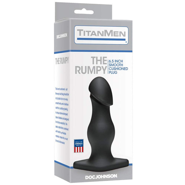 Doc Johnson TitanMen The Rumpy Smooth Cushioned Plug - 6.5 Inch - Extreme Toyz Singapore - https://extremetoyz.com.sg - Sex Toys and Lingerie Online Store - Bondage Gear / Vibrators / Electrosex Toys / Wireless Remote Control Vibes / Sexy Lingerie and Role Play / BDSM / Dungeon Furnitures / Dildos and Strap Ons &nbsp;/ Anal and Prostate Massagers / Anal Douche and Cleaning Aide / Delay Sprays and Gels / Lubricants and more...
