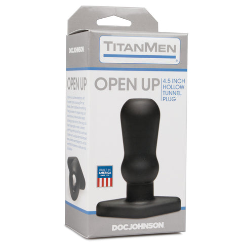 Doc Johnson TitanMen The Open Up Hollow Tunnel Plug - 4.5 Inch - Extreme Toyz Singapore - https://extremetoyz.com.sg - Sex Toys and Lingerie Online Store - Bondage Gear / Vibrators / Electrosex Toys / Wireless Remote Control Vibes / Sexy Lingerie and Role Play / BDSM / Dungeon Furnitures / Dildos and Strap Ons &nbsp;/ Anal and Prostate Massagers / Anal Douche and Cleaning Aide / Delay Sprays and Gels / Lubricants and more...