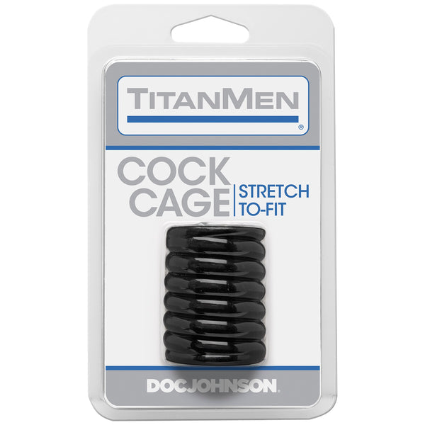 Doc Johnson TitanMen Cock Cage - Black - Extreme Toyz Singapore - https://extremetoyz.com.sg - Sex Toys and Lingerie Online Store - Bondage Gear / Vibrators / Electrosex Toys / Wireless Remote Control Vibes / Sexy Lingerie and Role Play / BDSM / Dungeon Furnitures / Dildos and Strap Ons &nbsp;/ Anal and Prostate Massagers / Anal Douche and Cleaning Aide / Delay Sprays and Gels / Lubricants and more...