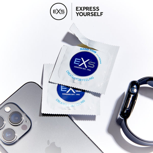EXS Nano Thin Condoms - 12 Pack - Extreme Toyz Singapore - https://extremetoyz.com.sg - Sex Toys and Lingerie Online Store - Bondage Gear / Vibrators / Electrosex Toys / Wireless Remote Control Vibes / Sexy Lingerie and Role Play / BDSM / Dungeon Furnitures / Dildos and Strap Ons / Anal and Prostate Massagers / Anal Douche and Cleaning Aide / Delay Sprays and Gels / Lubricants and more...