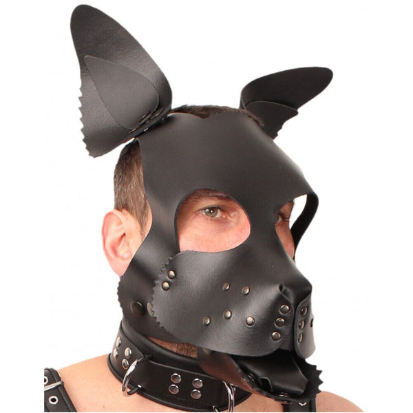 Gangbangster THE RED Real Leather Puppy Dog Mask - Extreme Toyz Singapore - https://extremetoyz.com.sg - Sex Toys and Lingerie Online Store - Bondage Gear / Vibrators / Electrosex Toys / Wireless Remote Control Vibes / Sexy Lingerie and Role Play / BDSM / Dungeon Furnitures / Dildos and Strap Ons  / Anal and Prostate Massagers / Anal Douche and Cleaning Aide / Delay Sprays and Gels / Lubricants and more...