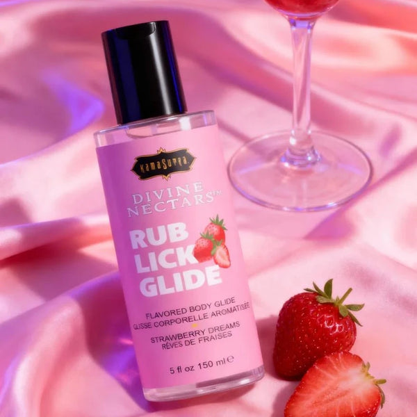 Divine Nectars Strawberry Dreams Flavored Body Glide - 150ml