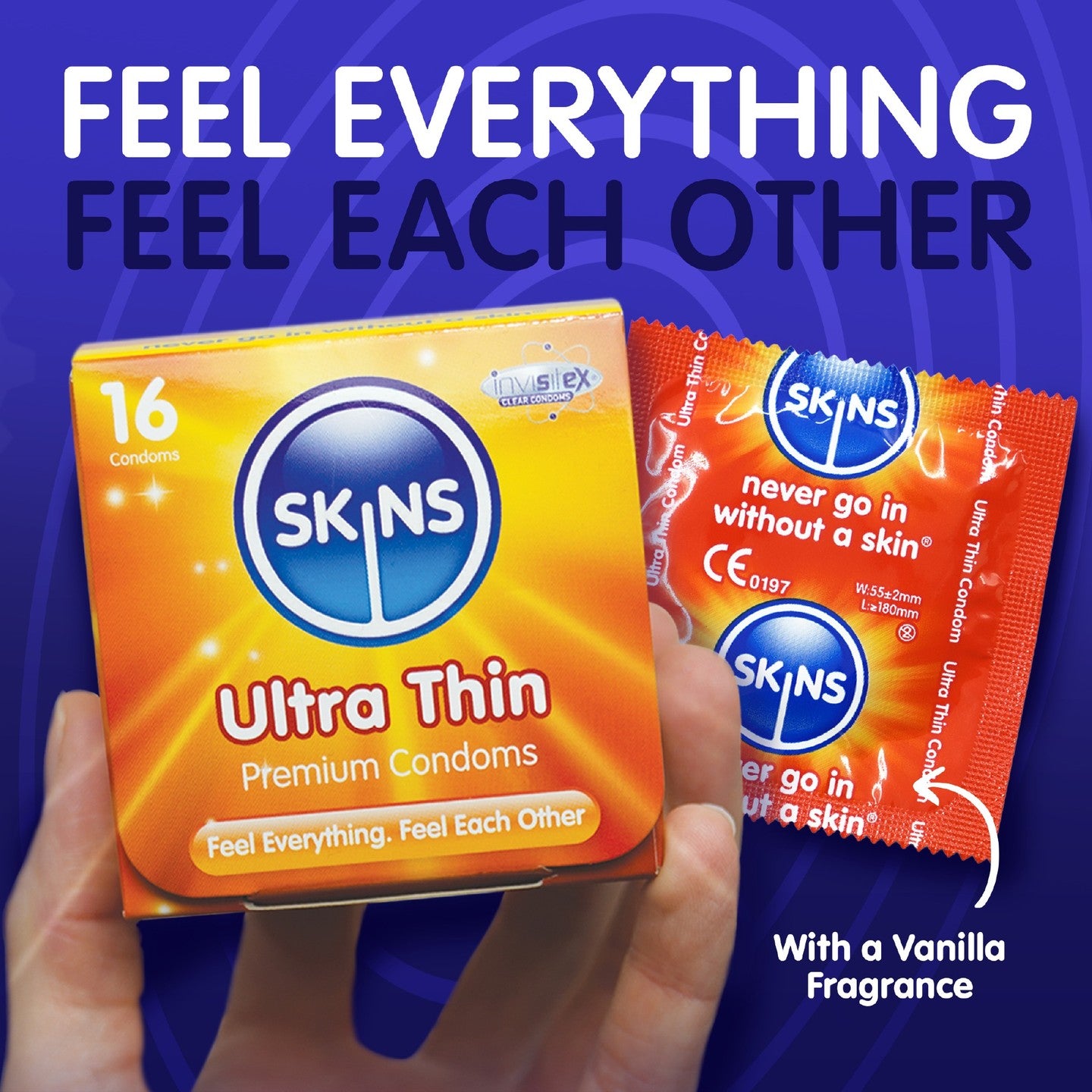 Skins Ultra Thin Condoms - 16 Pack - Extreme Toyz Singapore - https://extremetoyz.com.sg - Sex Toys and Lingerie Online Store