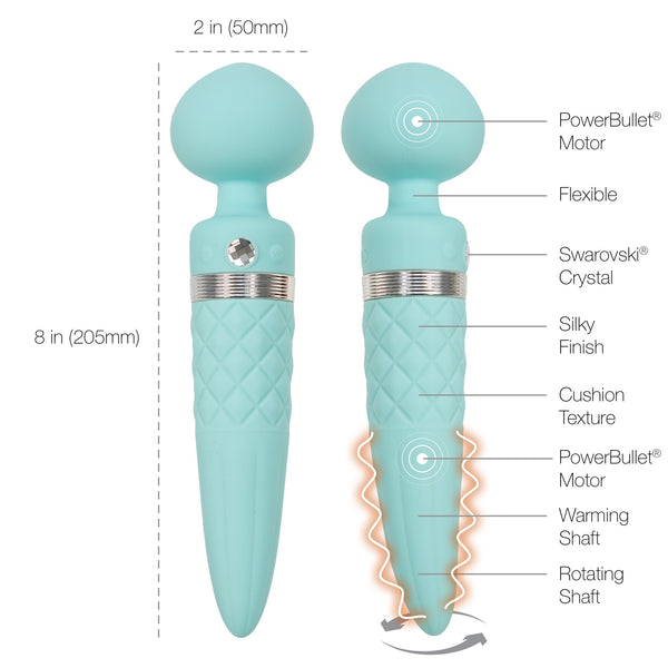 Pillow Talk Sultry Luxurious Dual-Ended Wand Massager