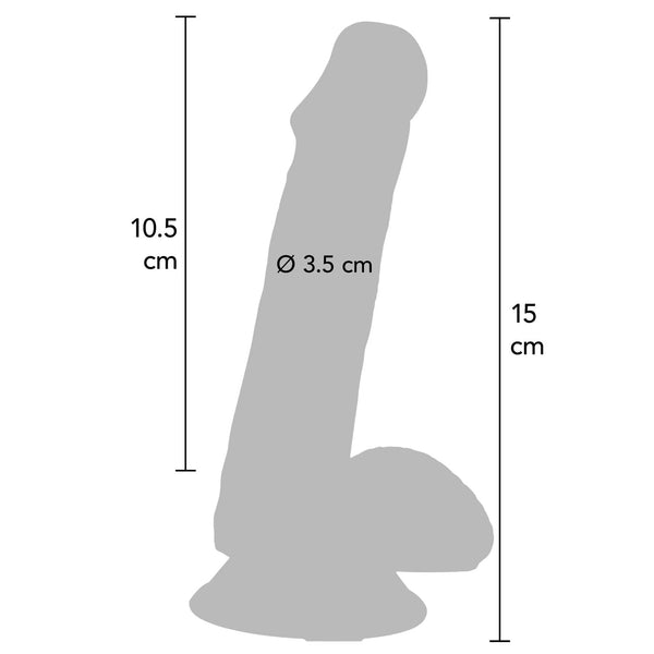GET REAL Happy Dicks 6" Dildo with Balls
