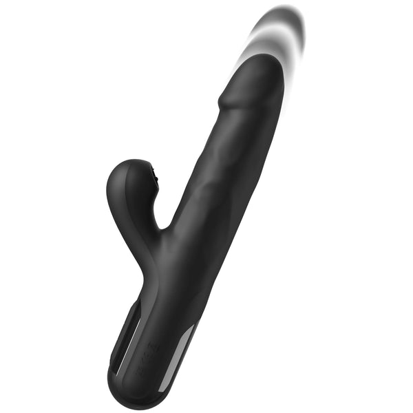 Fetish Fantasy Series Sonix Silicone Thruster Rechargeable Vibrator with Flickering Clit Stimulator