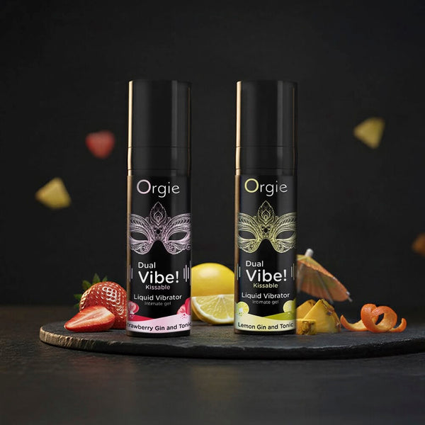 Dual Vibe! Kissable Liquid Vibrator - Lemon Gin & Tonic 15ml