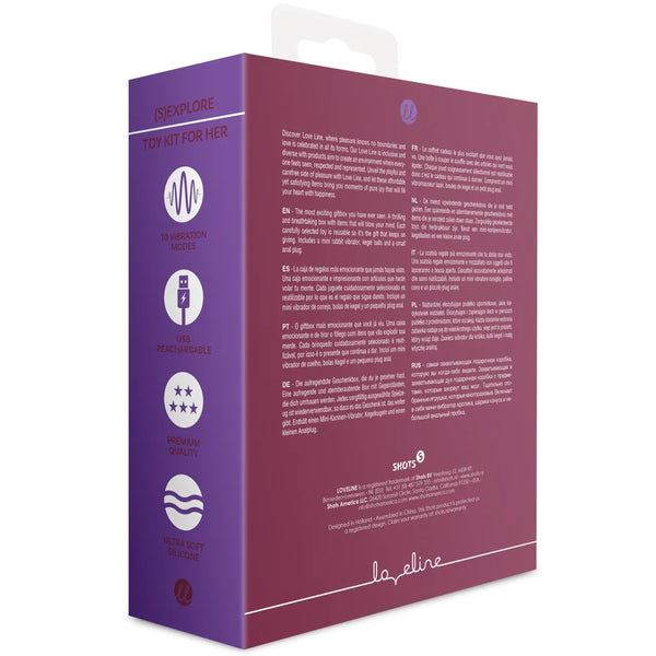 Loveline (S)explore Toy Kit for Her - Dark Cherry