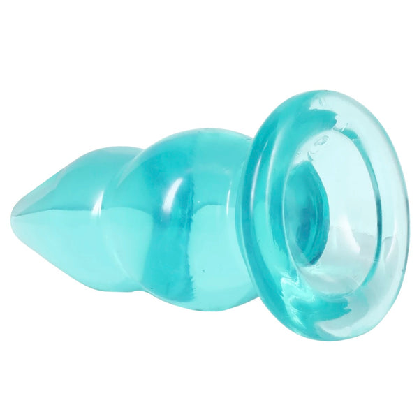 Crystal Jellies 6" Double Pop Plug - Teal