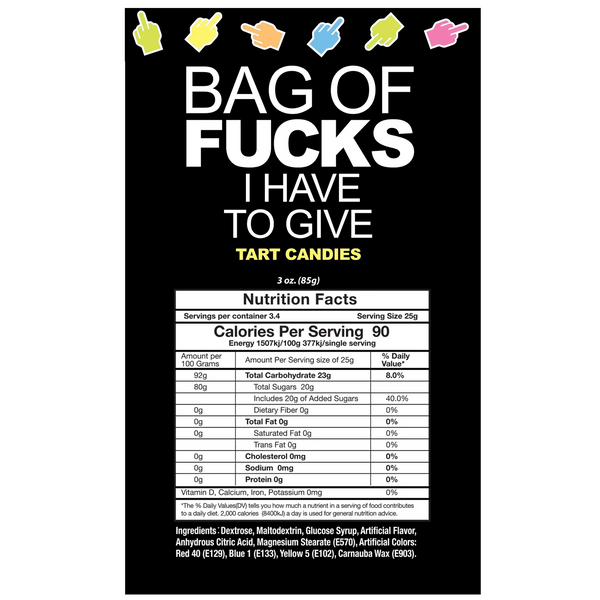 Bag of Fucks I Have to Give