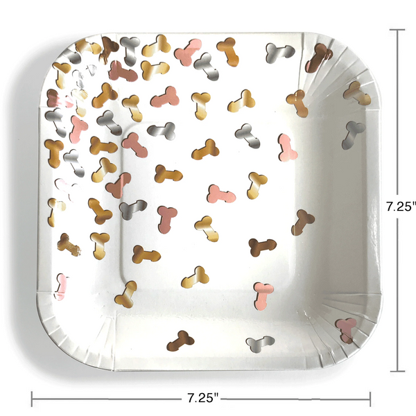 Glitterati Penis Plates - 8 Pack