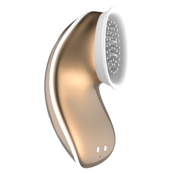 Twitch Innovation Hands-Free Suction & Vibration Clitoral Stimulator - Gold