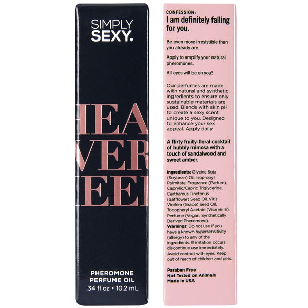 SIMPLY SEXY Confessions Collection Head Over Heels Pheromone Perfume Oil Roll On - 10.2ml