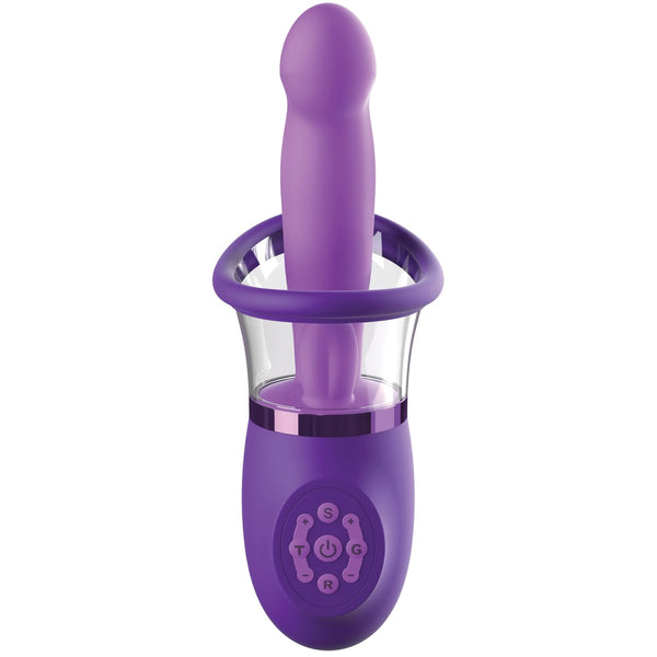Fantasy For Her Rechargeable Ultimate Pleasure Pro Plus Sucking & Licking Come-Hither G-Spot Vibrator