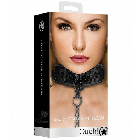 Ouch! Luxury Collar with Leash