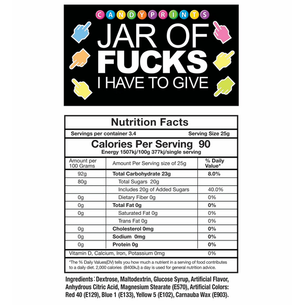 Jar of Fucks I Have to Give