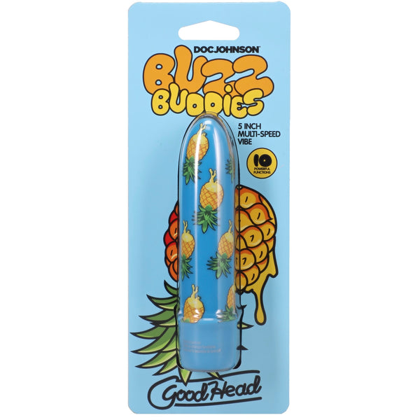 GoodHead Buzz Buddies 5" Muti-Speed Vibe - Pineapple