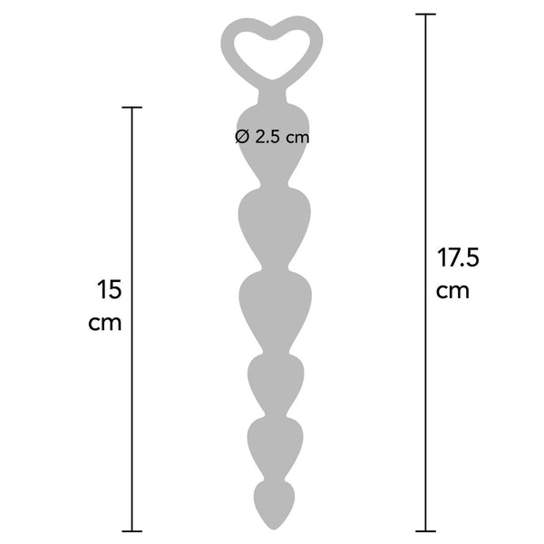 アナルプレイ用シリコンボトムビーズ