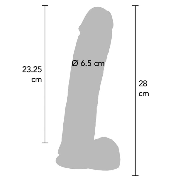 GET REAL 11" Dong with Balls - Light