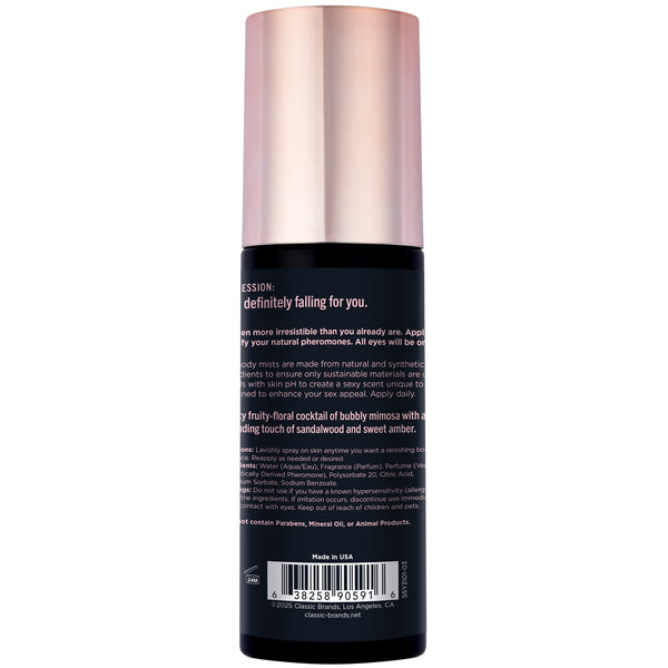 SIMPLY SEXY Confessions Collection Head Over Heels Pheromone Fragrance Hair & Body Mist - 99ml