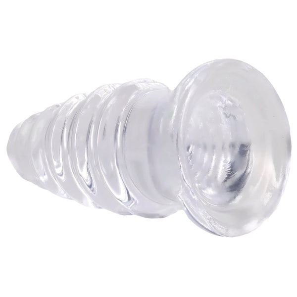 Crystal Jellies 5" Anal Twist Plug - Clear