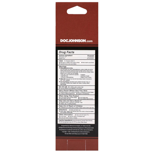 GoodHead Deep Throat Oral Anesthetic Spray - Double Chocolate