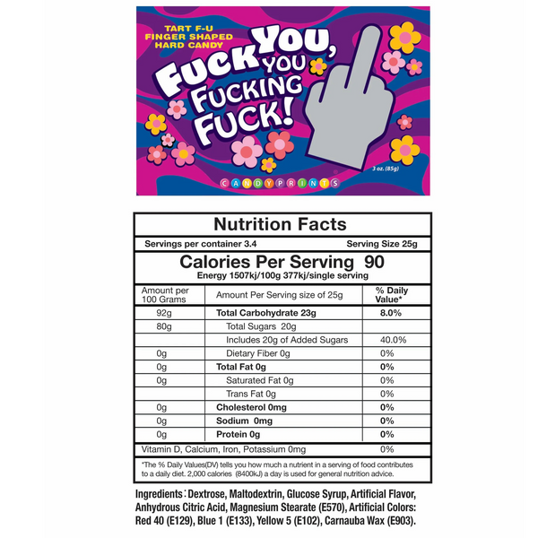 Fuck You, You Fucking Fuck! Candy Bag
