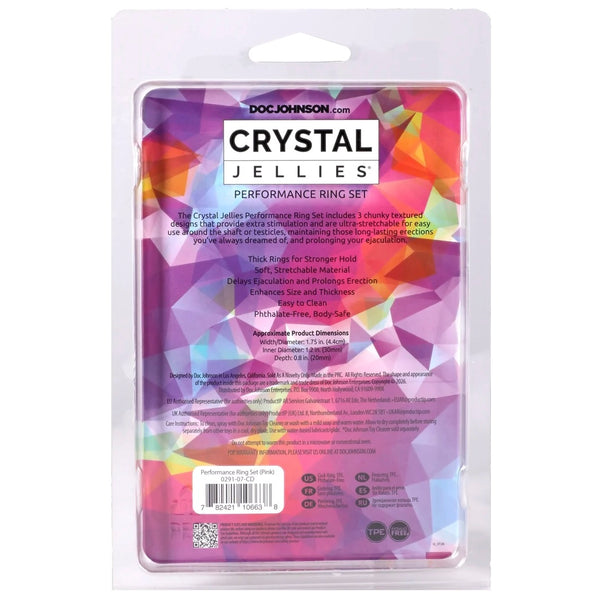 Crystal Jellies Performance Ring Set - Clear