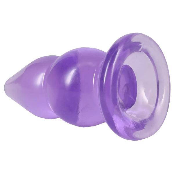 Crystal Jellies 6" Double Pop Plug - Purple