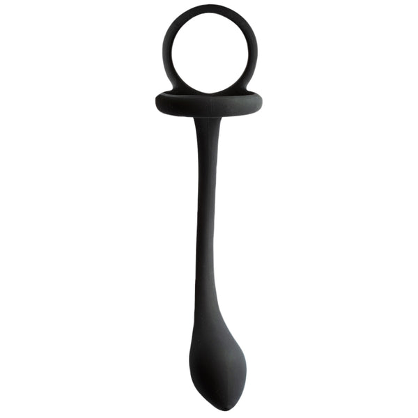 My Cock Ring Silicone Scrotum Ring with Weighted Butt Plug