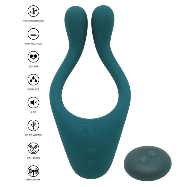 DESIGNER EDITION Icon Superbe Remote Control Rechargeable Couples Massager