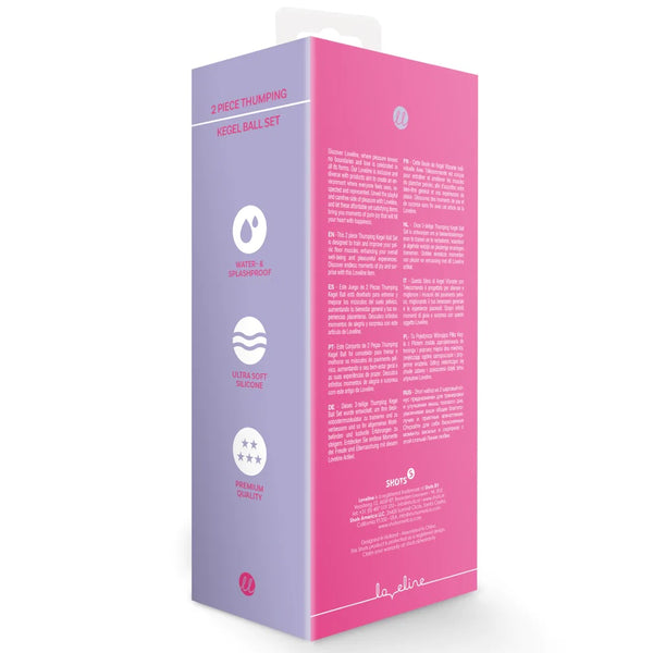 Loveline 2 Piece Thumping Kegel Ball Set - Wild Strawberry