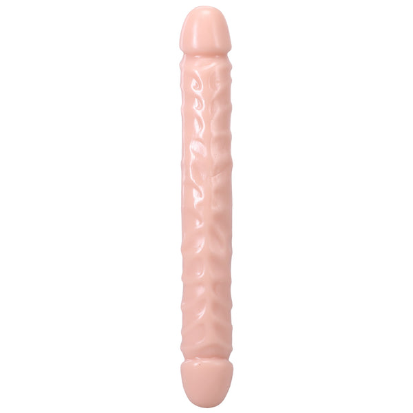 The Classic Jr. Veined Double Header Dong - 12" Cream