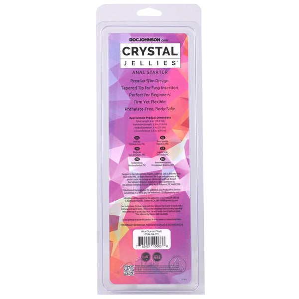 Crystal Jellies 5.5" Anal Starter - Teal