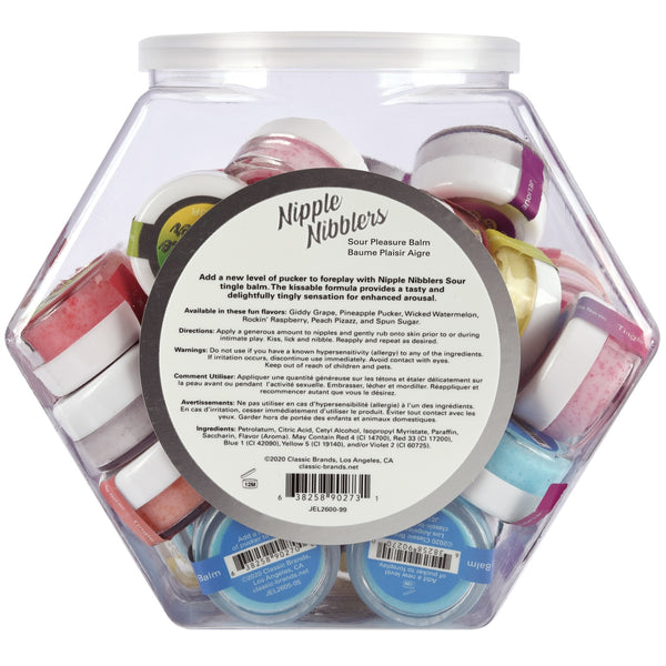 JELIQUE Nipple Nibbler Assorted Sour Pleasure Balm - 36 Count